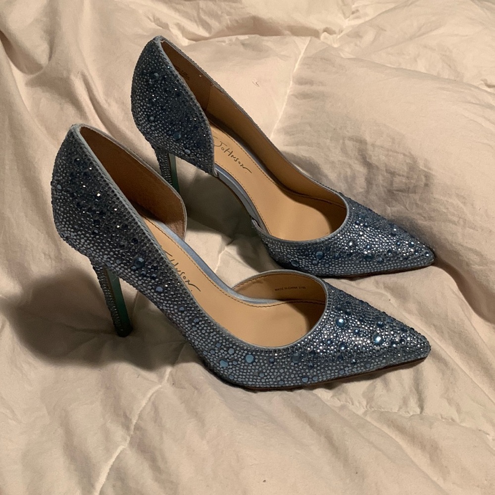 Blue by Betsy Johnson Sequin High Heels